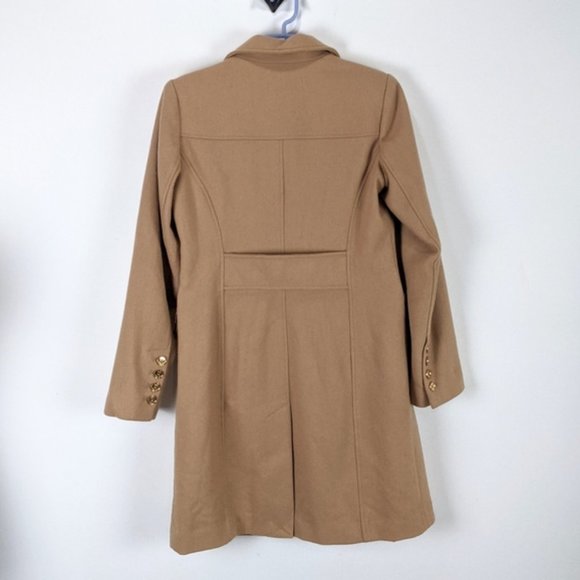 Michael Michael Kors Camel Wool Cashmere Coat Size 2 - Picture 2 of 10